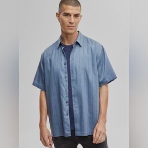 Men's Mode Of One Blue Short Sleeve Shirt